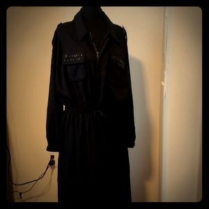 Lane Bryant Black dress with grommets